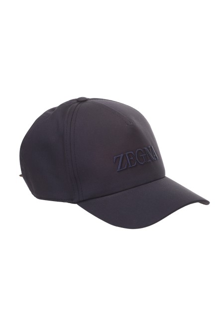 Shop ZEGNA  Cappello: Zegna cappello con logo.
Composizione: 97% Cotone 3% Elastan.
Fabbricato in Italia.. Z4I05H B4F-BL1